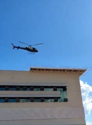 O voo foi realizado na quinta-feira (29) pela equipe de obras da Secretaria de Estado de Saúde