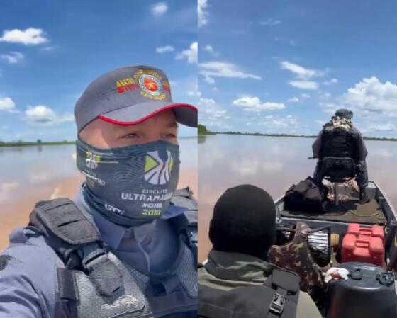 Antes de desparecer, o sargento Helidiony gravou um vídeo onde mostra a paisagem enquanto navegava pelo rio.
