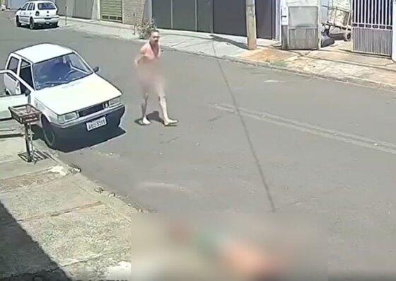 O homem teria ido até a casa do ex-padrasto para recolher os pertences da mãe, quando começou uma discussão.