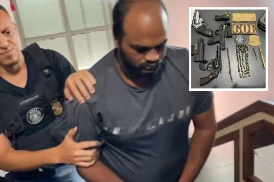 Polícia apreendeu quatro armas na casa dos investigados