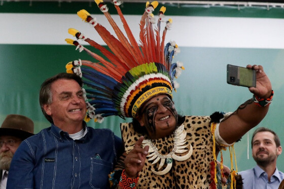 Bolsonaro desembarcou em Mato Grosso na manhã dessa segunda-feira (08).