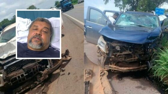 Em vídeo, o locutor disse fraturou apenas uma costela