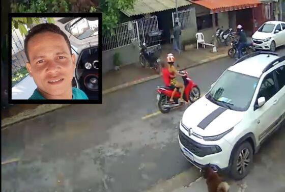 Vizinhos se aglomeraram no local após o crime.