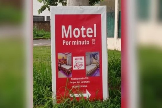 O Motel Por Minuto, que tem como mote o pagamento de R$ 1 por minuto