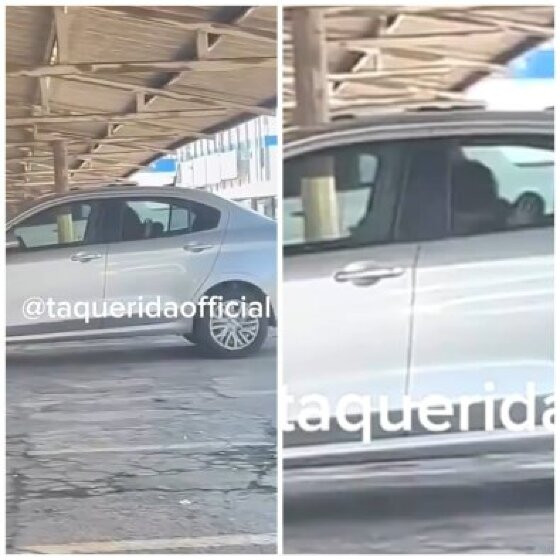 Casal flagrado fazendo sexo no carro