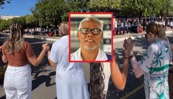 Manifestantes pedem celeridade nas investigações por professor desaparecido