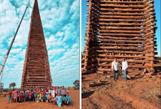 Equipe do Guinness Book comparecerá à cidade para avaliar fogueira.