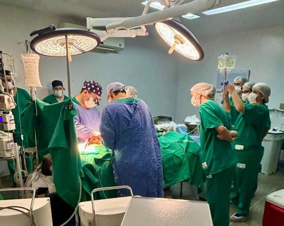 A primeira captação foi realizada no Hospital Regional de Sinop com o apoio de equipes do Distrito Federal. 