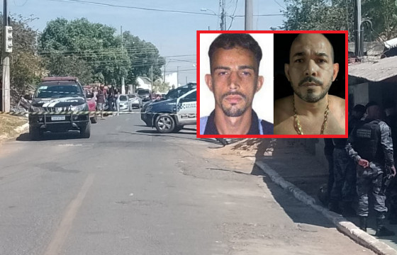 Na casa em que os criminosos estavam foram apreendidas diversas porções de maconha. 