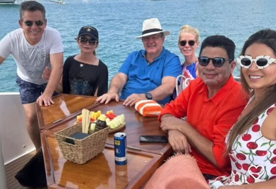Governador e Virginia Mendes curtindo as férias em Ibiza.