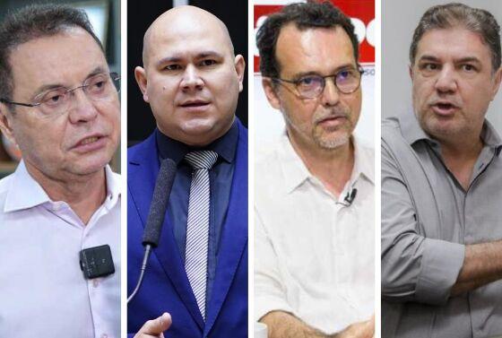 Quatro nomes devem disputar eleição pela Prefeitura de Cuiabá.