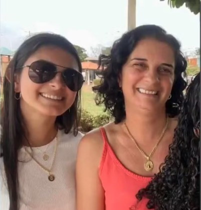 Rosana Favaro e a filha dela, Sofia Carolina, vítimas do acidente em Ibiporã (PR)