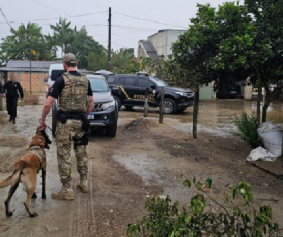 Agentes da Polícia Federal em ação.