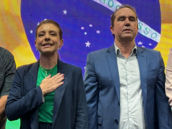 Convenção oficializou Flávia Moretti e Tião da Zaeli.