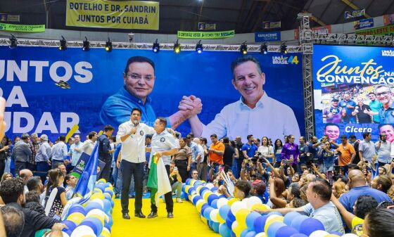 Kalil marcou presença na convenção do União Brasil em Cuiabá