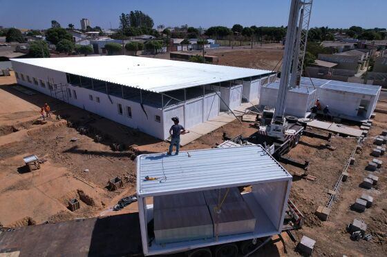 Obras do Hospital Municipal de Sinop está 45% concluída