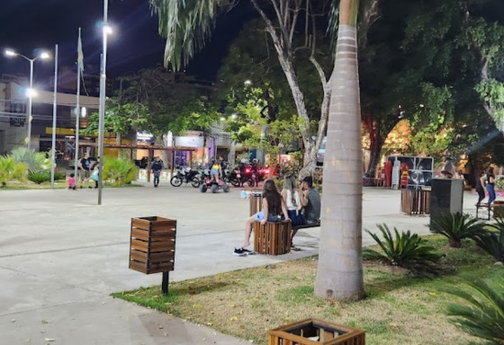 Praça Santos Dumont, em Cuiabá.