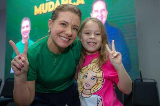 Candidata à Prefeitura de Várzea Grande, Flávia Moretti.