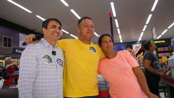 Cláudio Ferreira, candidato do PL à Prefeitura de Rondonópolis e  Dr. Altemar Lopes (Podemos).