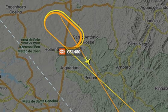 Aeronave Boeing 737-800 da Gol retornado após 11 voltas