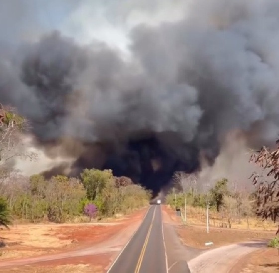 Incêndio na MT-358.