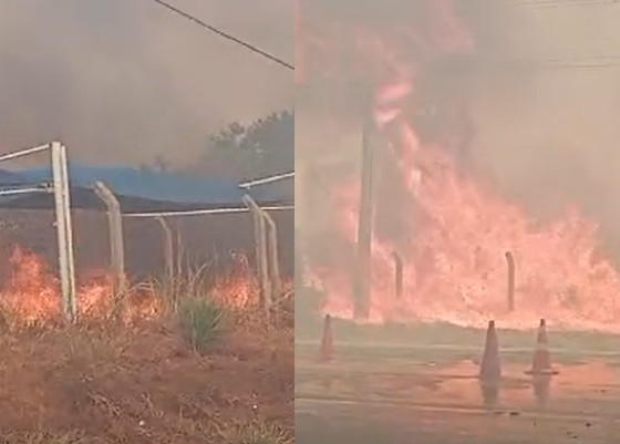 Equipes do Corpo de Bombeiros prestam atendimento no local.