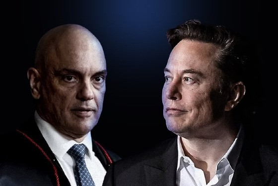 ALEXANDRE DE MORAES E ELON MUSK 