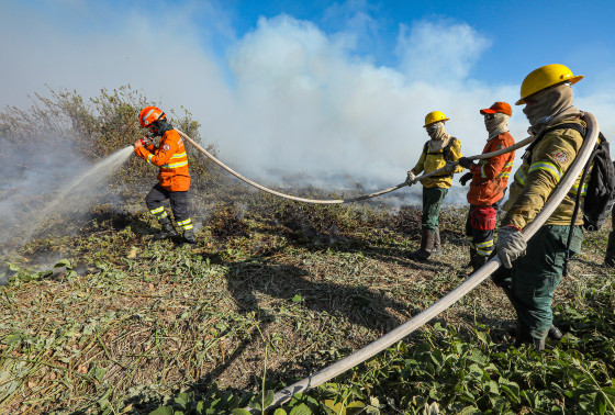 Incêndios são monitorados com satélites de alta tecnologia para orientar os bombeiros militares em campo.