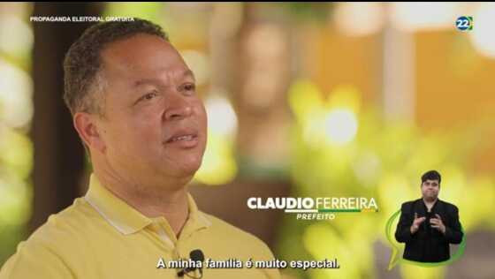 O horário eleitoral na TV teve início nesta sexta-feira (30) e Cláudio Ferreira fez sua estreia.