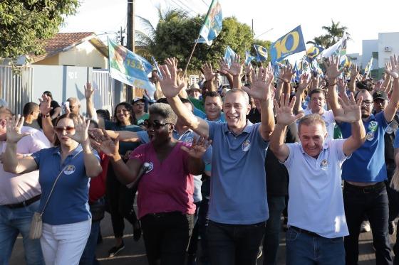 Durante o evento, o prefeito Miguel Vaz destacou a importância do momento como um marco na campanha.