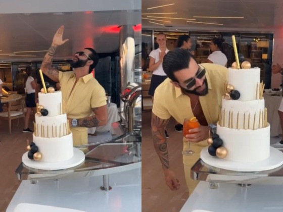 Gusttavo Lima celebra aniversário em megaiate na Grécia