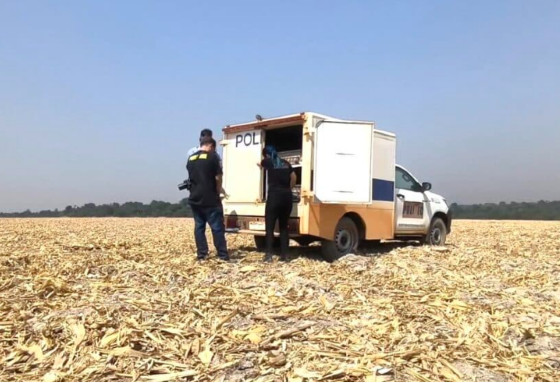 O corpo foi encontrado por uma trabalhador em uma propriedade rural 