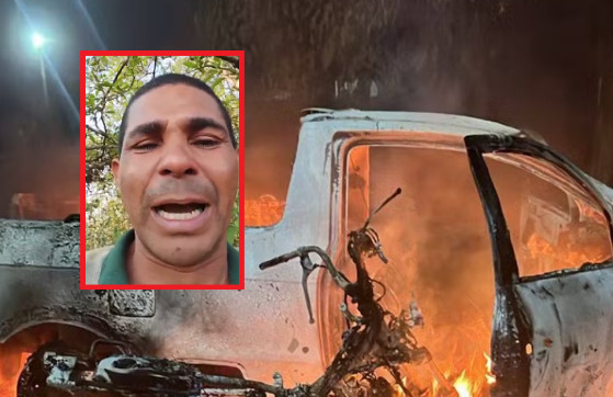 Após o crime, o assassino fugiu pra dentro de uma mata e ainda não foi encontrado 