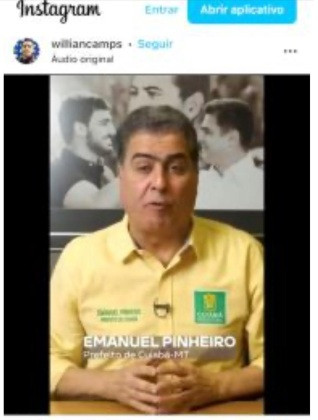 Emanuel publicou vídeo atacado Botelho