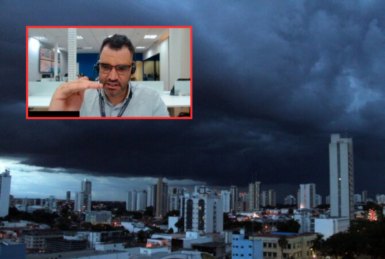 Guilherme Borges, que é meteorologista da empresa Climatempo, explica que essa “chuva preta” pode atingir diversas regiões do Estado.