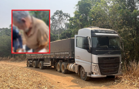 Homem foi sequestrado durante um roubo de carga.