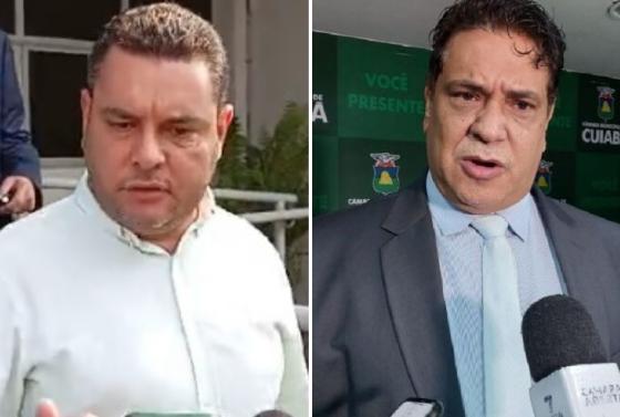 Vereadores Paulo Henrique (MDB), de Cuiabá, e Pablo Pereira (União Brasil), de Várzea Grande, que foram presos na manhã desta sexta-feira (20).