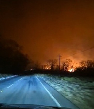 O fogo é monitorado pelo Batalhão de Emergências Ambientais em Cuiabá.