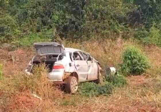 O acidente ocorreu no fim da tarde deste domingo (22), em Brasnorte