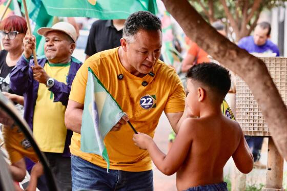 Cláudio Ferreira (PL) concorre ao cargo de prefeito de Rondonópolis.