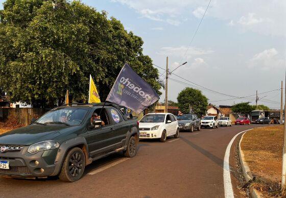 A carreata percorrerá as principais vias da cidade.