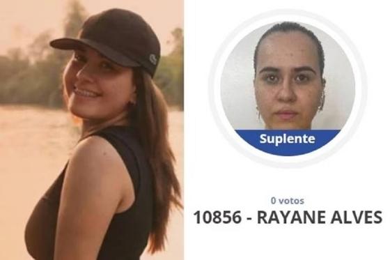 O motivo para esse resultado após a eleição é a morte de Rayane não foi comunicada oficialmente ao Tribunal Superior Eleitoral.