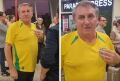 Sósia de Bolsonaro é destaque no aeroporto