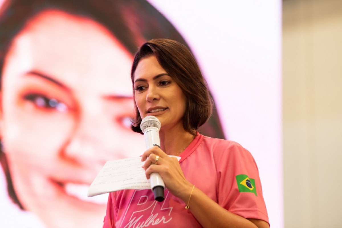 Michelle Bolsonaro participa de evento em Sorriso