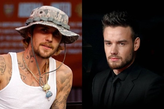 Justin Bieber(esq) e Liam Payne(dir)