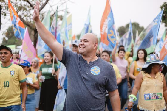 Abílio foi eleito prefeito de Cuiabá neste domingo (27)