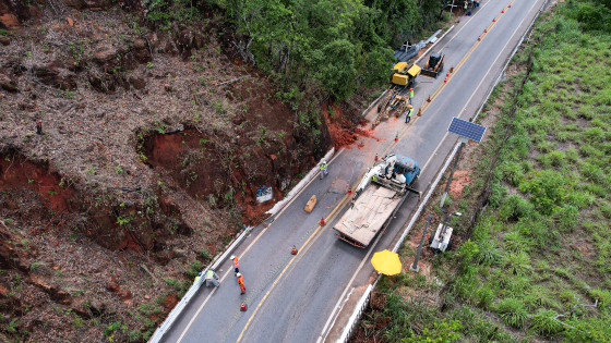 Ação emergencial no Portão do Inferno em janeiro de 2024