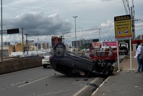 Acidente foi registrado no final da manhã desta quinta-feira (05)