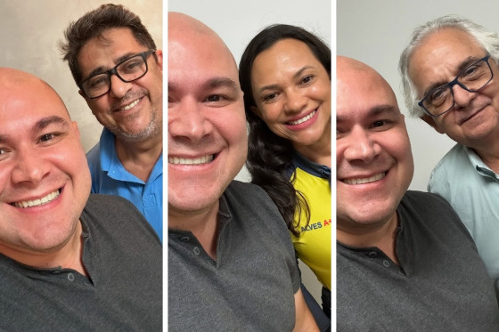 Abilio, Ananias, Regivânia e Vicente Falcão
