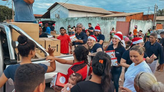 Juntos, o espírito natalino tomou conta de todos que participaram da iniciativa que fortalece os laços de solidariedade.  